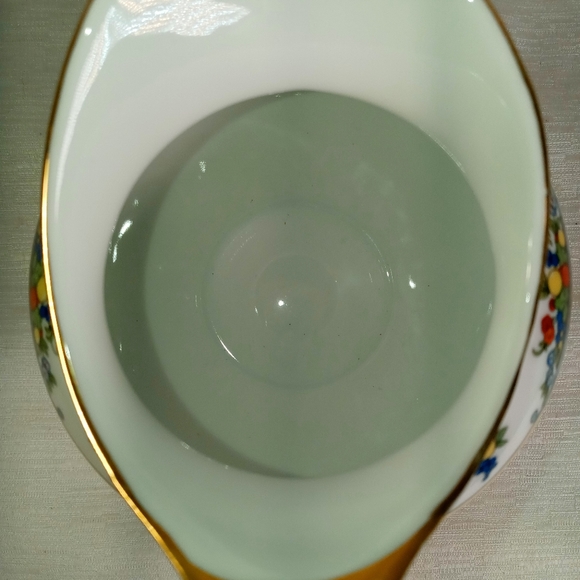 Antique Royal Bayreuth Bavaria China Creamer White multi-color fruits decor - Picture 7 of 7